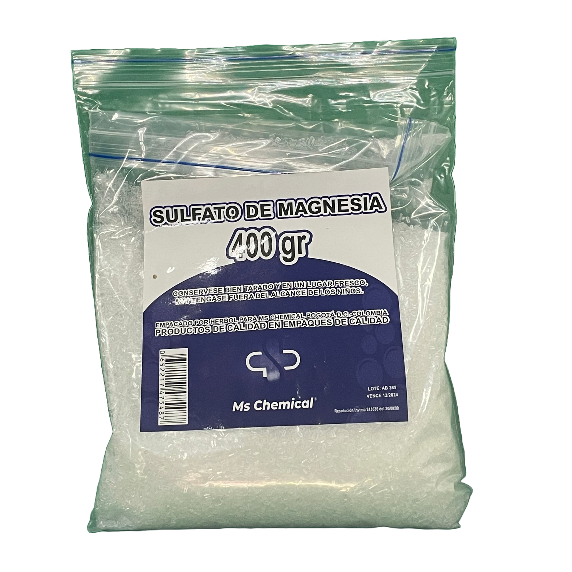 SULFATO DE MAGNESIA X 400
