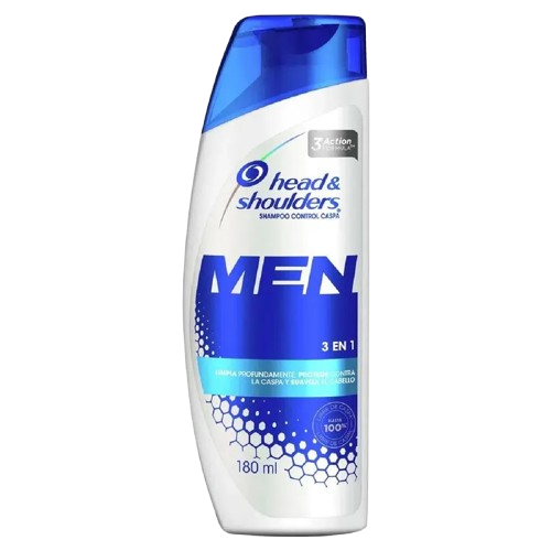 SHAMPOO HEAD Y SHOULDERS MEN 3 EN 1 *180ML