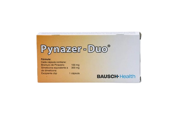 PYNAZER-DUO(Bromuro de pinaverio100mg+Dimeticona 300mg)*20 CAP