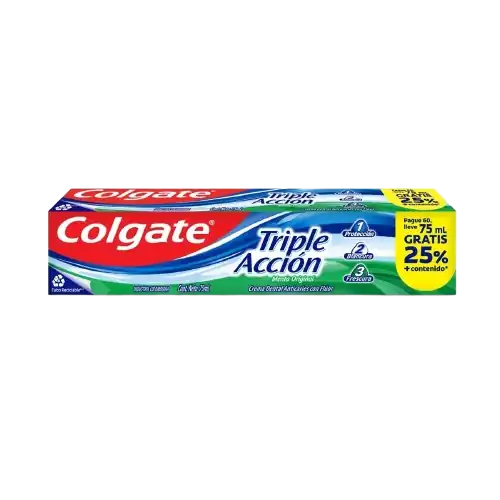 CREMA COLGATE TRIPLE ACCION*75ML