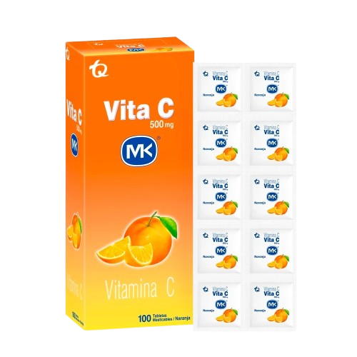 VITA C 500MG*100TAB SABOR NARANJA