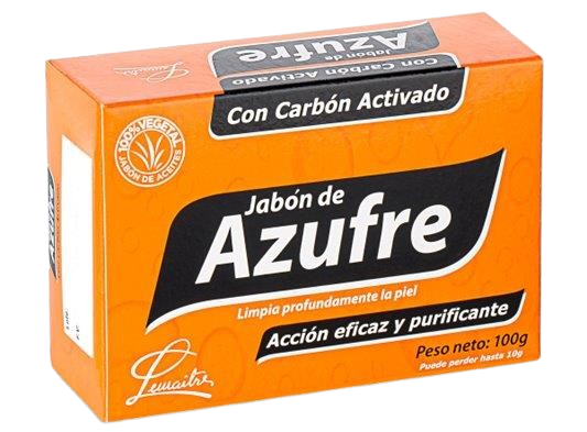 JABON DE AZUFRE CON CARBON ACTIVADO *100GR