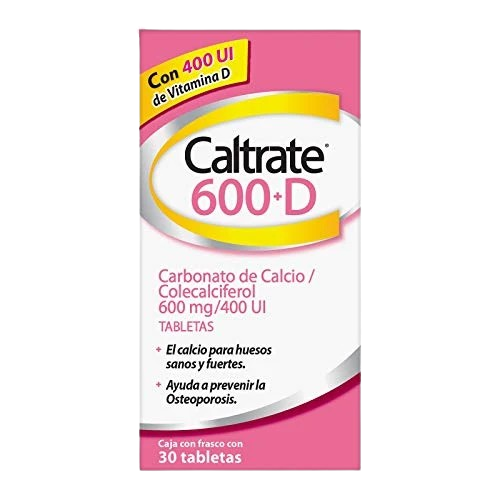 CALTRATE 600+VITAMINA D 400UI*30TAB