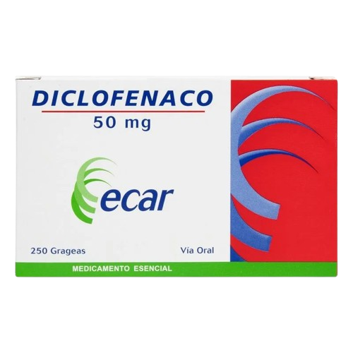DICLOFENACO 50 MG *250 GRAGEAS
