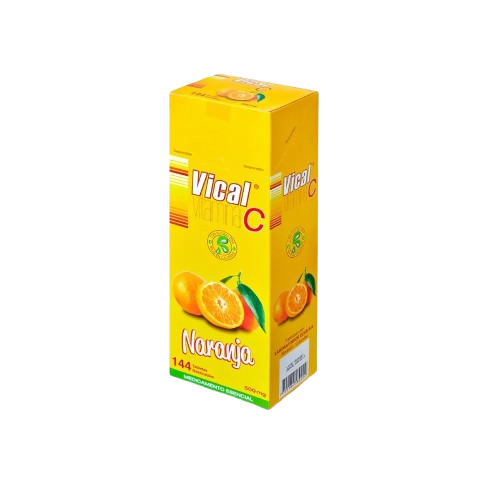 VICAL 500MG CJ MASTICABLE NARANJA *144 TBS