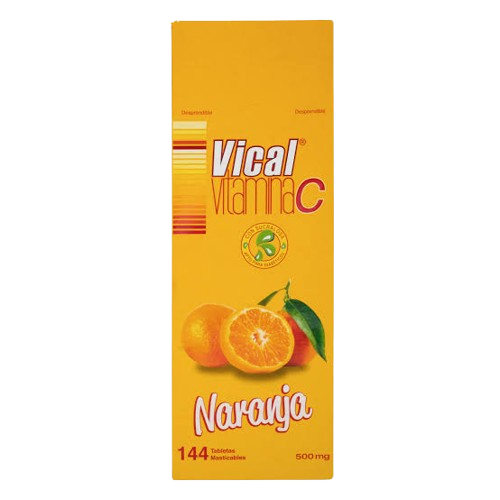 VICAL 500MG CJ MAST MANDARINA*144 TAB