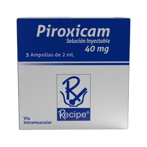 PIROXICAM 40MG SOL INYEC CJ*5 AMPOLLAS DE 2ML