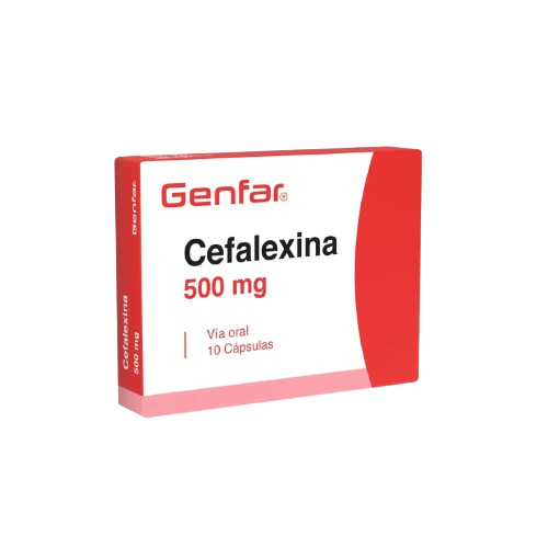 CEFALEXINA 500 MG *10 CAPS