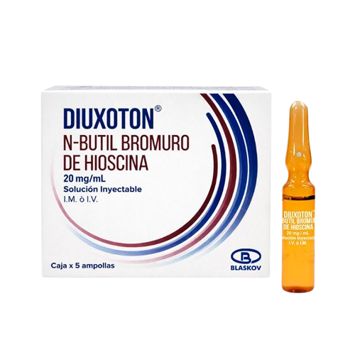 DIUXOTON 20MG/ML (N-BUTIL BROMURO DE HIOSCINA) CAJA * 5 AMP