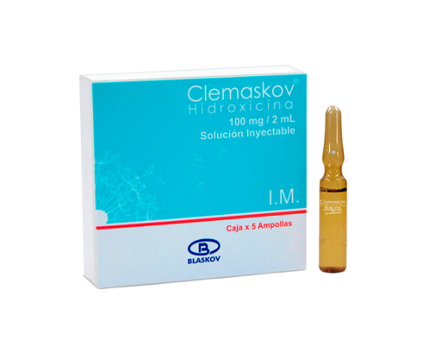 CLEMASKOV HIDROXICINA 100MG/2ML*6 SOL INY