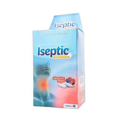 ISEPTIC GARGANTA TAB MAST CJ*96 FRUTOS ROJOS