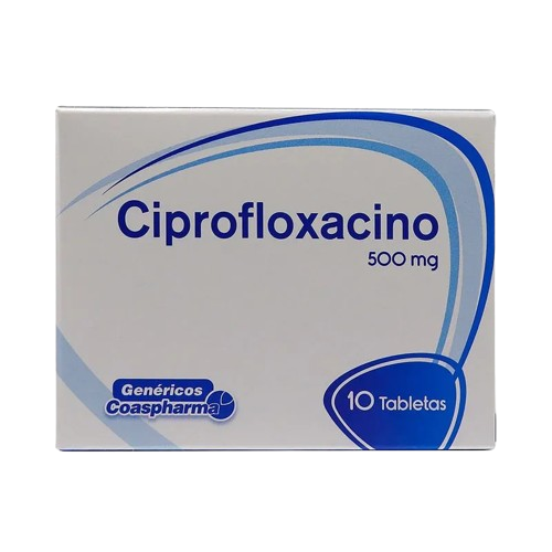 CIPROFLOXACINO 500MG CAJA*10 TABS