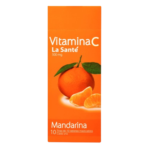 VITAMINA C TABLETAS MASTICABLES MANDARINA*100 TABLETAS
