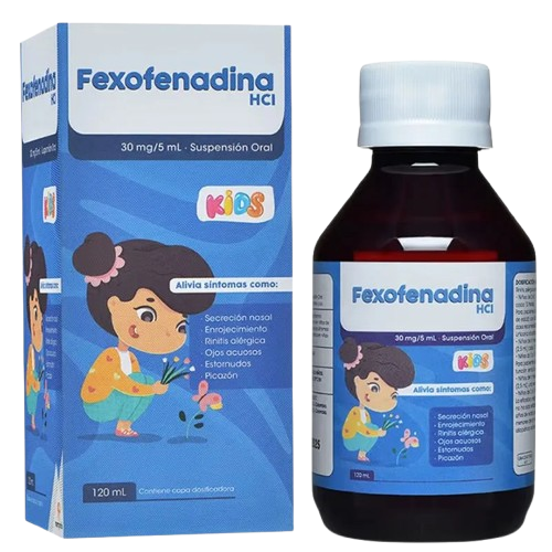 FEXOFENADINA HCL30MG/5ML SUSP FCO*120 ML