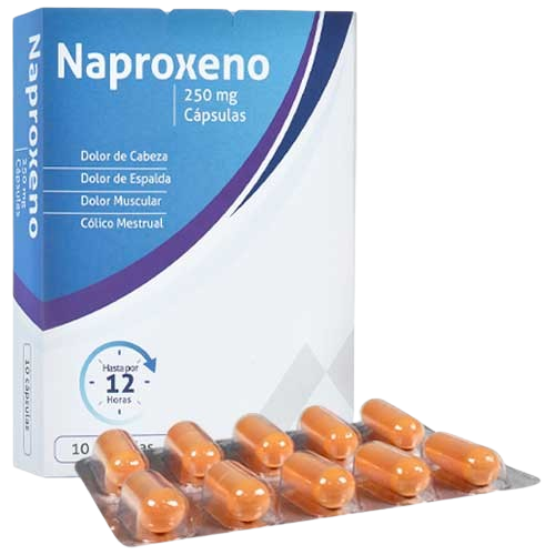 NAPROXENO 250mg CJ*10 CAPS