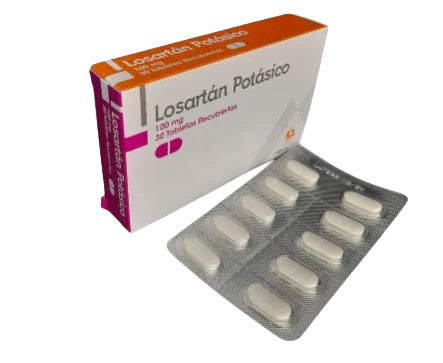 LOSARTAN POTASICO 100MG CAJA*30 TABS