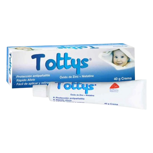 TOTTYS (OXIDO DE ZINC + NISTATINA )*40GR