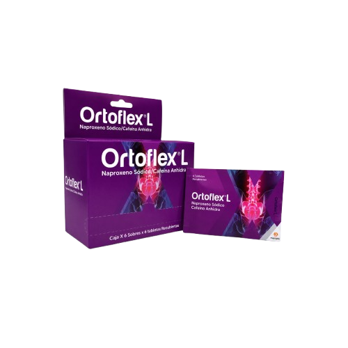 ORTOFLEX-L (Naproxeno/Cafeina) CJ*6 SOBRES