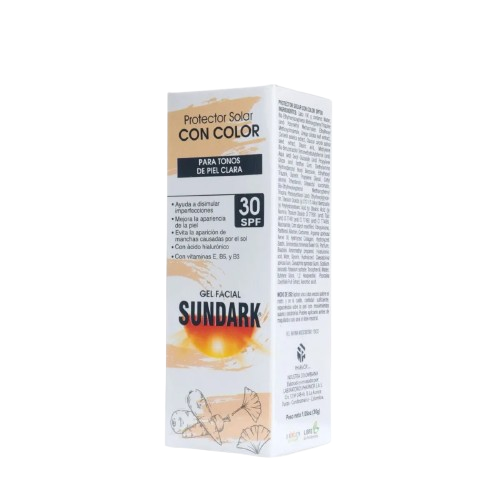 SUNDARK PROTECTOR SOLAR CON COLOR PIEL CLARA *30 GR