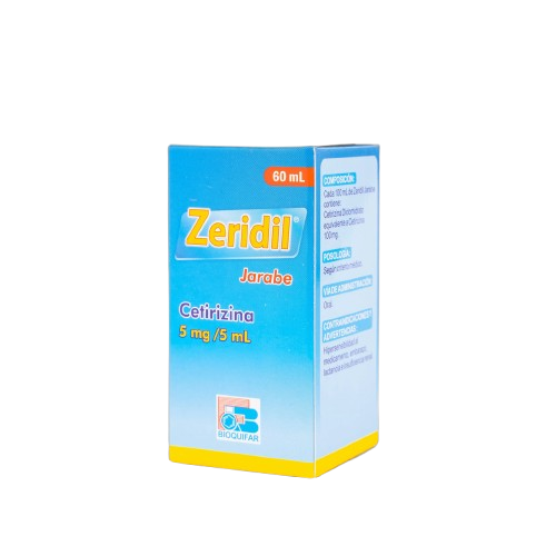 ZERIDIL 5MG/5ML SUSP (CETIRIZINA) FRASCO*60ML