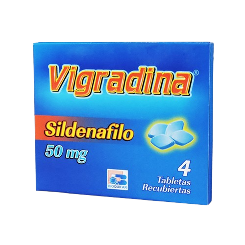 VIGRADINA*4(SILDENAFIL) 50 MG CAJA * 4 TABLETAS