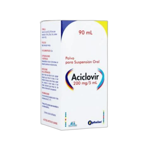 ACICLOVIR 200MG/5ML POLVO SUSP*90ML
