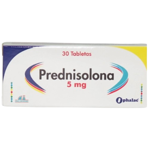 PREDNISOLONA 5MG *30TABLETAS