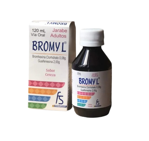 BROMYL (BROMHEXINA-GUAIFENESINA) CEREZA*120 ML