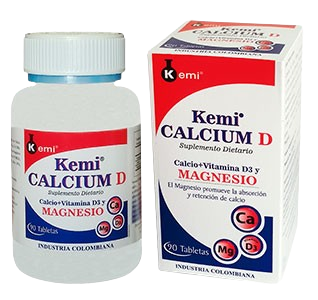 KEMI CALCIUM D (Calcio+Vitamina D3+Magnesio)*90TAB