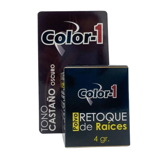 POLVO RETOQUE DE RAICES 4 GR CASTAÑO OSCURO