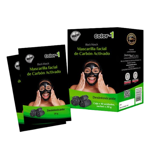 MASCARILLA BLACK- CARBON CJ*10 SACHETS DE 20GR