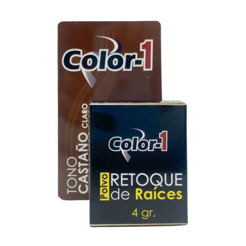 POLVO RETOQUE DE RAICES 4 GR CASTAÑO CLARO