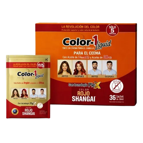 TINTURA LIQUIDA ROJO SHANGAI*36 SOBRES