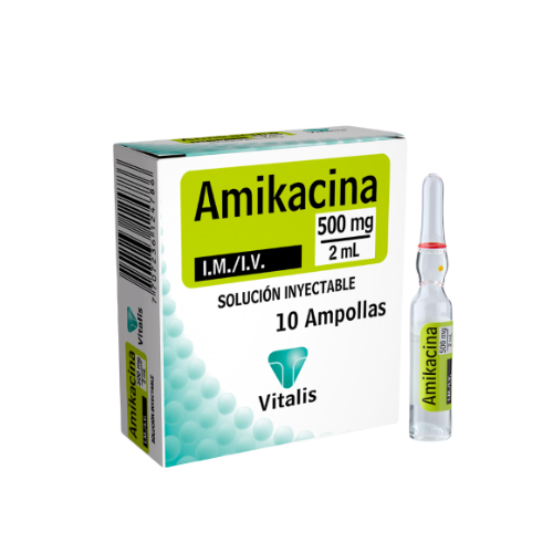 AMIKACINA 500MG/2ML CJ*10 AMP