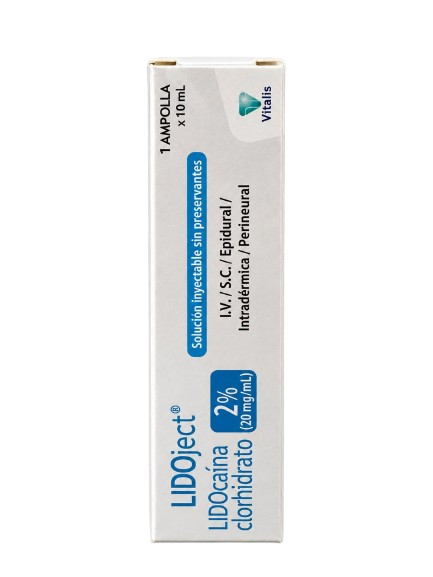 LIDOJECT 2%(Lidocaina clorhidrato)10ML*1AMP