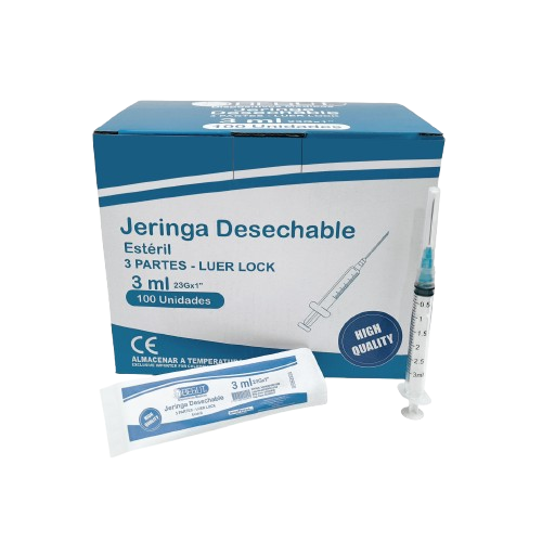 JERINGA PEDIATRICA 3ML 3P 23G CJ*100UND