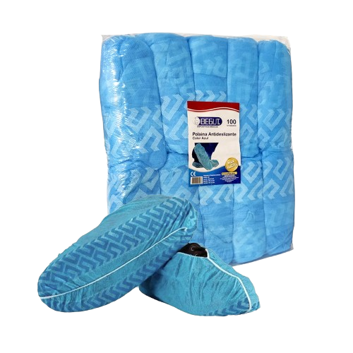 POLAINA ANTIDESLIZANTE AZUL * 100UND