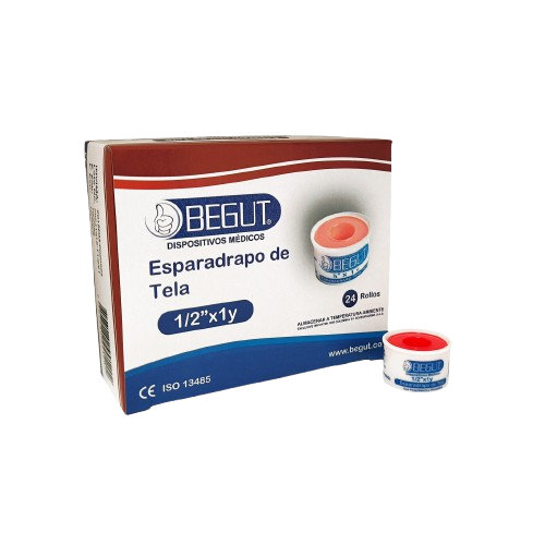ESPARADRAPO TELA 1/2*1 *24 ROLLOS