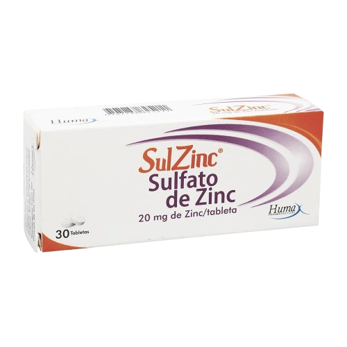 SULZINC 20MG (SULFATO DE ZINC) CJ*30 TABS