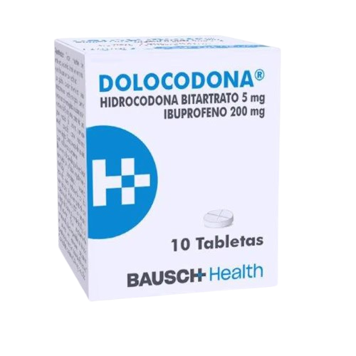 DOLOCODONA (Hidrocodona 5mg+Ibuprofeno 200mg)*10TAB