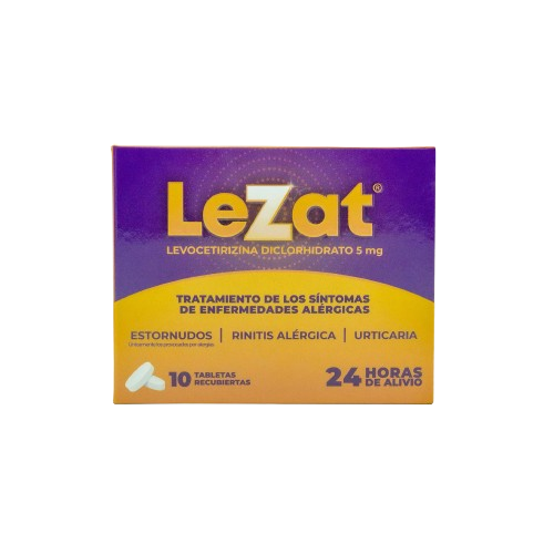 LEZAT (Levocetirizina Diclorhidrato 5mg)*10 TAB