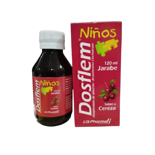 DOSFLEM NIÑOS (GUAYACOLATO BROMHEXINA) NIÑOS *120 ML