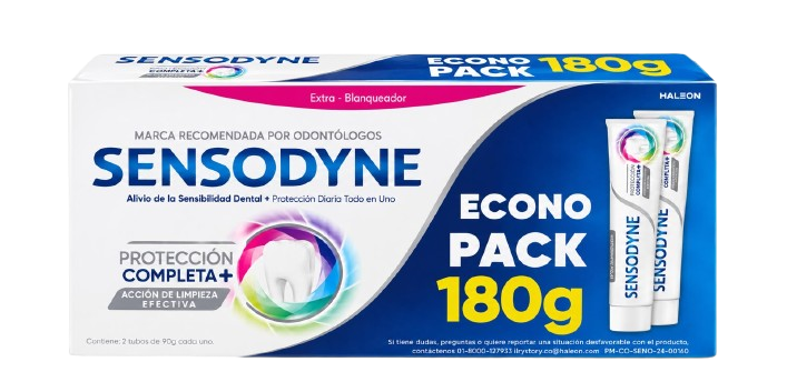2 CREMAS SENSODYNE PROTECCION COMPLETA*90GR OFERTA