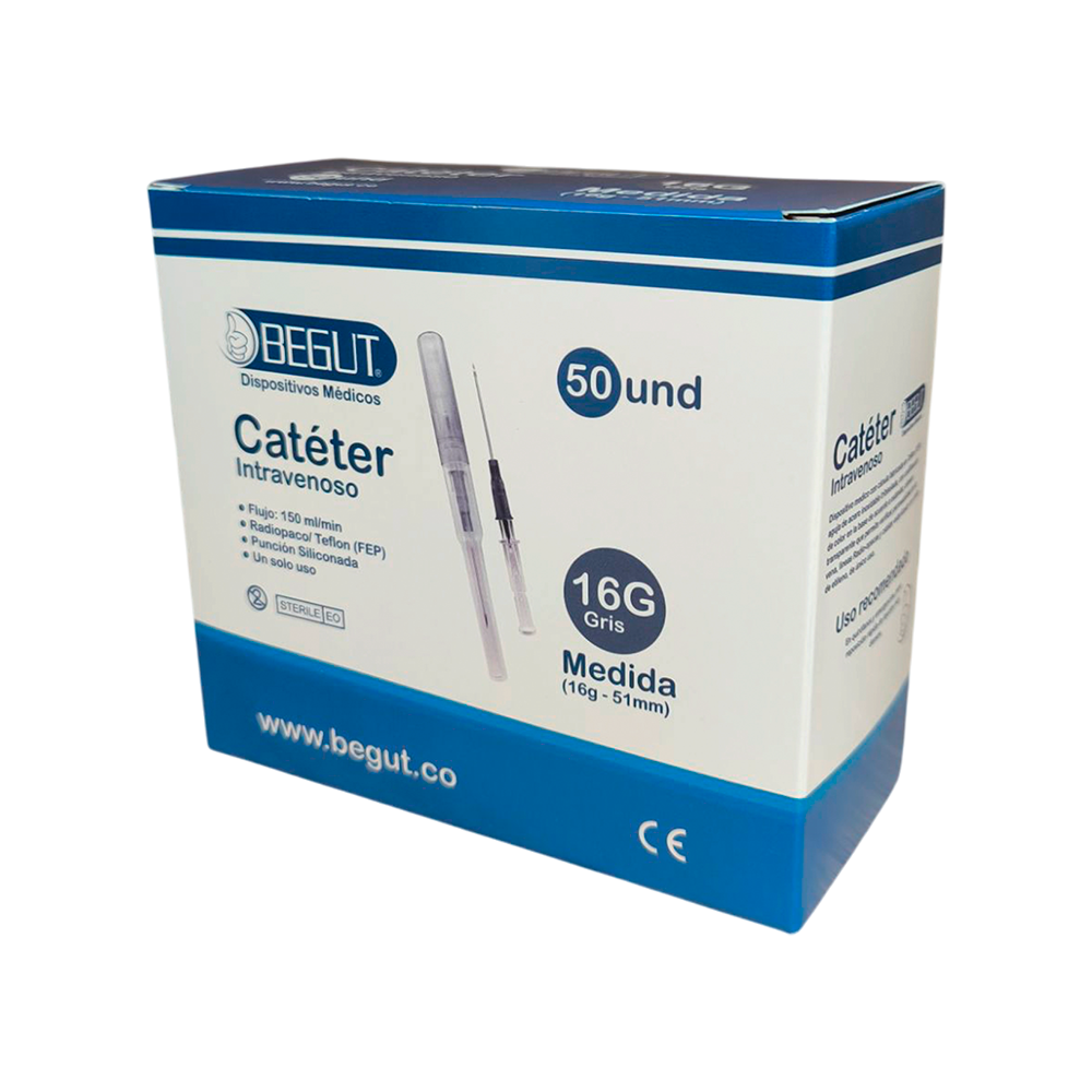 CATETER INTRAVENOSO 16G-32MM