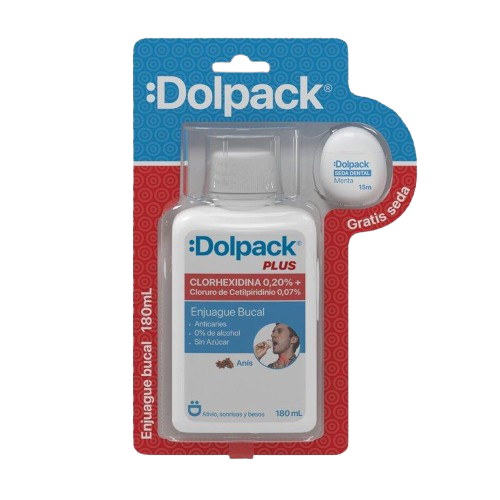 DOLPACK ENJUAGUE BUCAL CLORHEXIDINA FCO *180ML + SEDA 15M