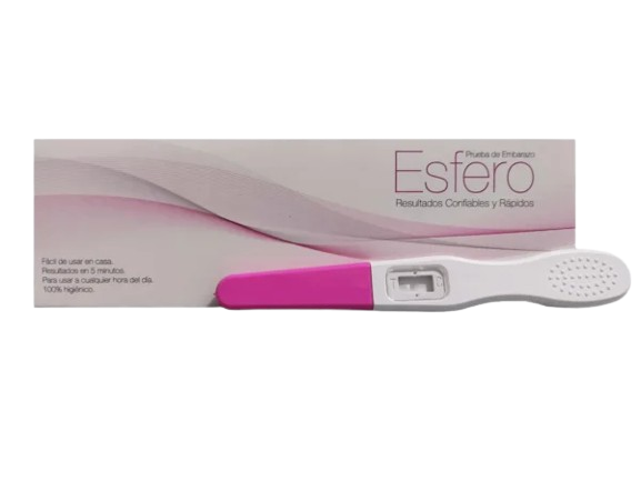 PRUEBA DE EMBARAZO ESFERO ROSADA