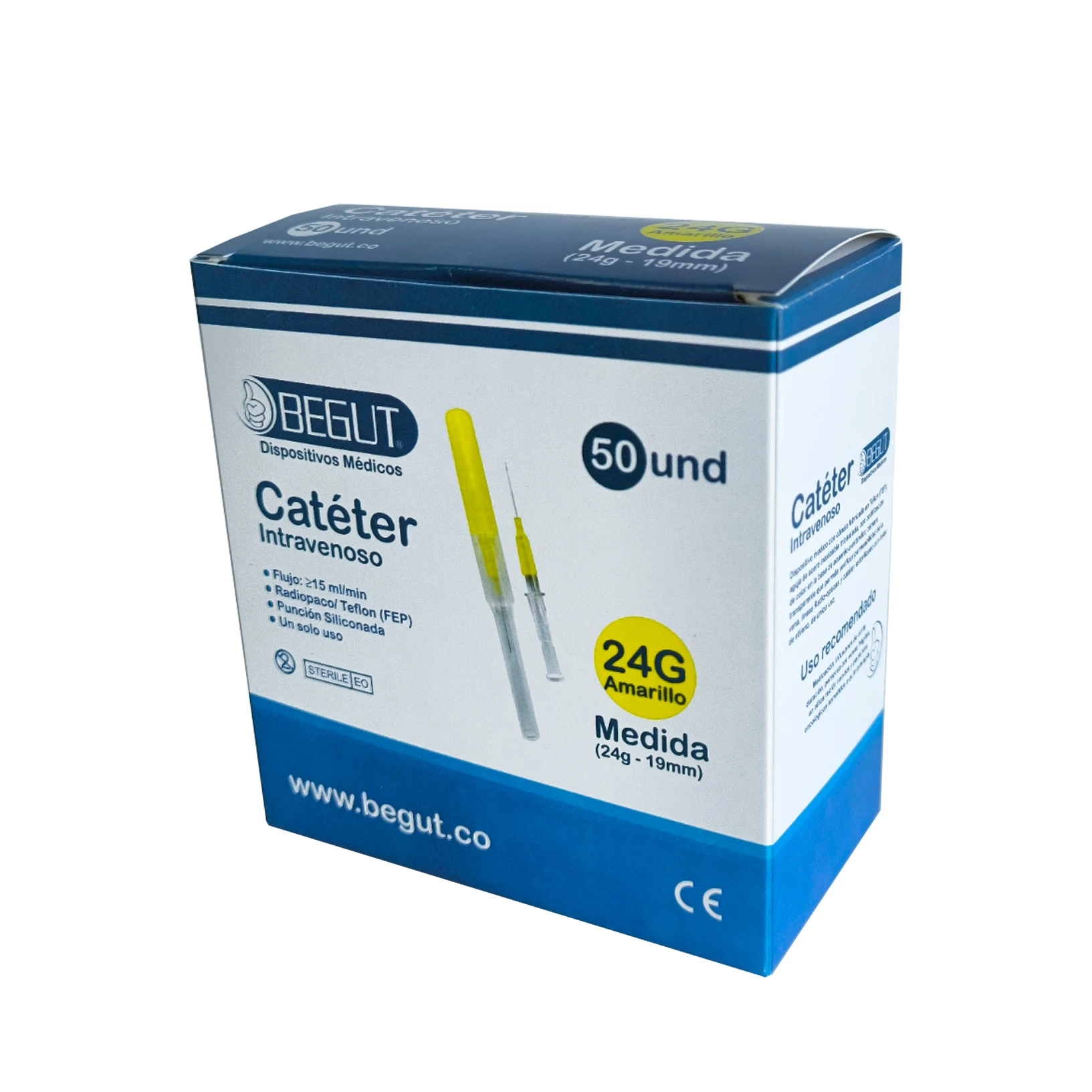 CATETER INTRAVENOSO 24G-19MM