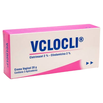 VCLOCLI CREMA VAGINAL 20 Mg (CLOTRIMAZOL 2%- CLINDAMICINA 2%)*3 APLICADORES