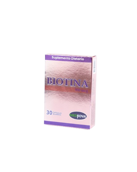 BIOTINA 900MCG CJ*30 CAPS