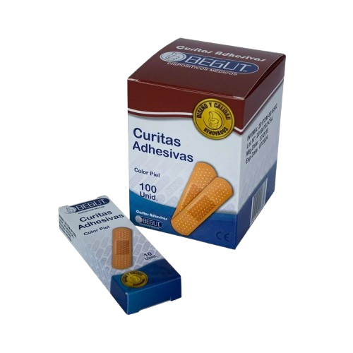 CURITAS ADHESIVAS COLOR PIEL*100 UND